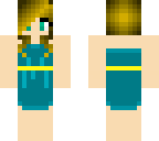 girl in teal dress