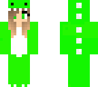 green dinosaur girl