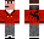 man with sweatshirt red