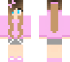 pink hoodie girl