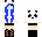 polf with blue hair