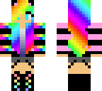 rainbow cat girl