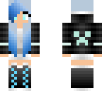 random blue girl