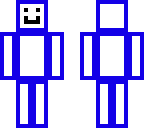 white and blue