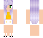 yellow top pj's with lavendar hair
