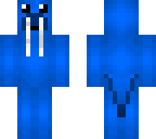 blue walrus with long poop