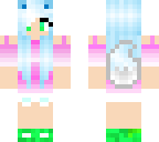 cotton candy wolf girl