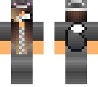 cute baby wolf girl with onesi