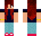 dark red hair