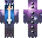 galaxy dino girl                 with blue hair