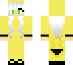 girl w white hair in a pikachu outfit