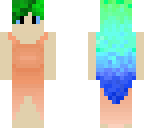 girl with green-blue hair