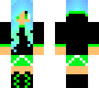 neon gamer girl skin