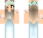 prom girl blue dress and brown eyes