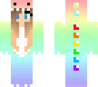 rainbow dino girl