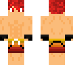 red buff swimmer