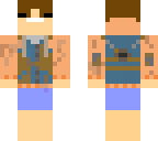 rust parachute suit