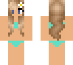 teal bikini girl