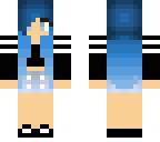 blue haired girl
