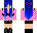 blue haired girl