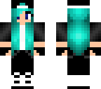 blue haired tomboy