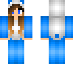 blue panda girl
