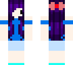 chibi purple girl