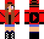 cool red and black youtube girl