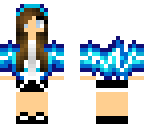 cute hooded music girl