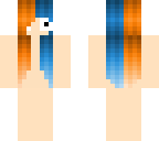 edit - hair base - orange and blue