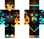 fire and ice chibi boy