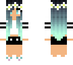 girl with bunny slippers