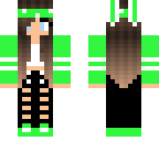 green bunny girl