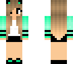 mint-green girl