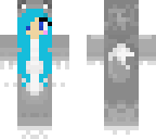 wolf girl blue edit