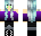 blue and silver haired girl