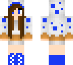 blue cake girl