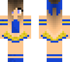 blue cheerleader