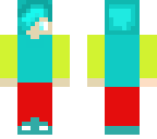 blue haired boy