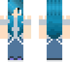 blue haired girl