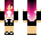 cute pink dyed hair girl