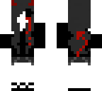 devil girl crying blood tail and horns