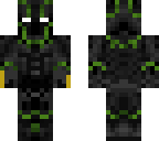 green panther with claws