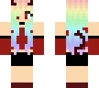 rainbow demon girl