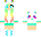 rainbow panda girl