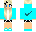 teal nike girl