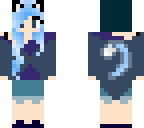 blue cat girl
