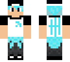 blue haired boy