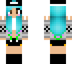 cute blue haired girl