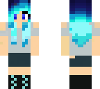 potato potato potato girl with blue hair